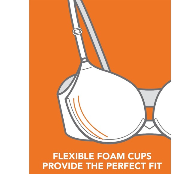 Warners No Side Effects Underarm-Smoothing Comfort Underwire Lined T-Shirt Bra - Picture 3 of 6